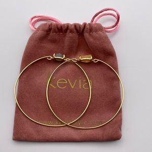 Kevia Druzy Duet Bangles W/ Stones (dust bag included)